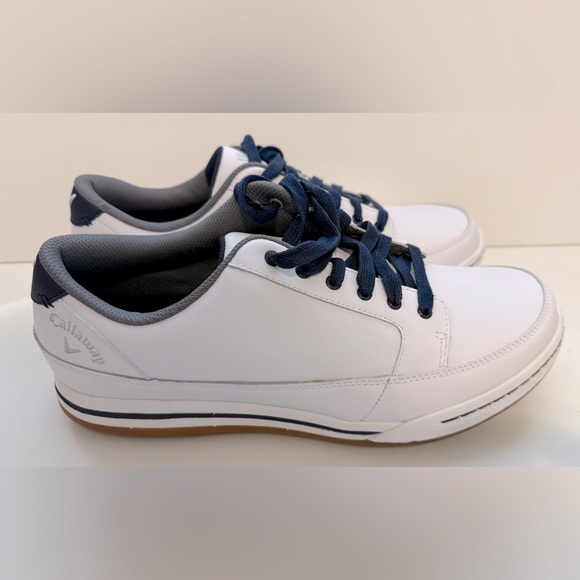 Callaway Men's White and Blue Sneakers - Picture 11 of 13